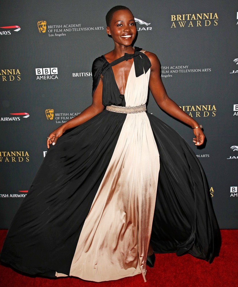 lupita nyong o 2013 bafta la jaguar britannia awards 05 Lupita  Nyongo  fashion style