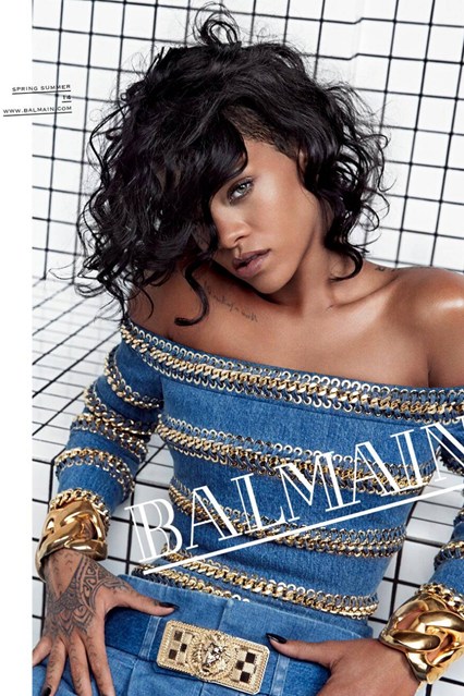 Rihanna is the new face of the fashion brand Balmain