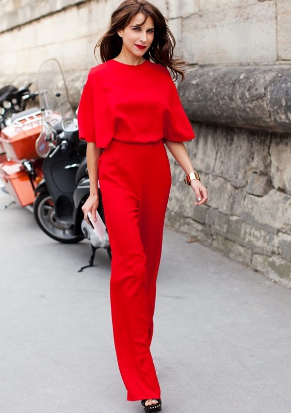 Street Style  Women Red