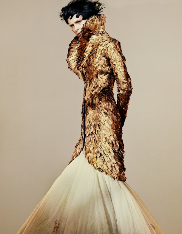 Alexander McQueen London Fashion Show - British Designer Alexander McQueen  at Givenchy