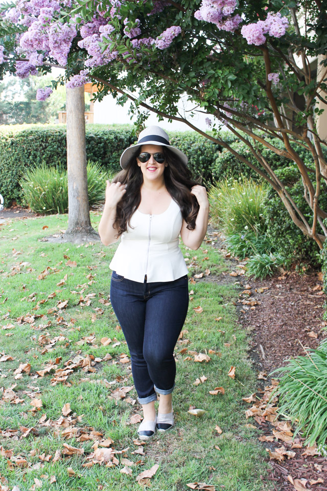 peplum tops for pear shaped body
