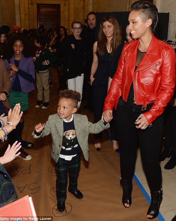 Alicia Keys son Egypt rocks the runway for Ralph Lauren Kids