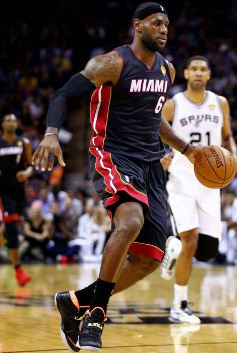 SNEAKER WATCH : Lebron rocking Nike Zoom Soldier 7  at the NBA Finals
