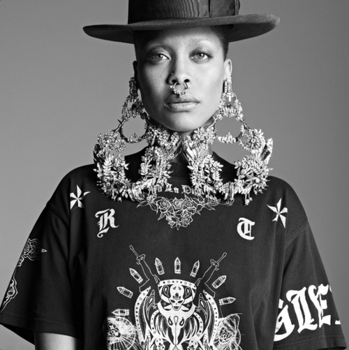 Erykah Badu Models 2014 Givenchy Collection