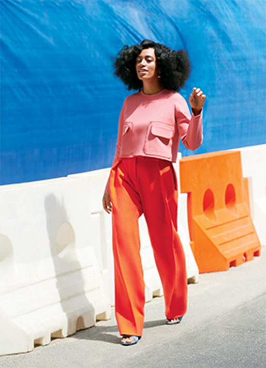 Solange Knowles covers Lucky Magazine : addresses elevator fight
