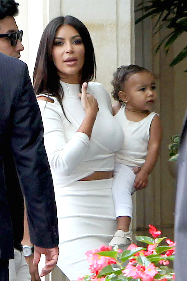 Kim Kardashian and Nori go out for a fancy lunch date at The Peninsula