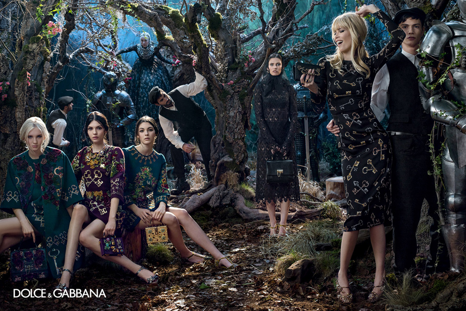 Claudia Schiffer for Dolce & Gabbana, Photo by Domenico Dolce, F/W 2014.