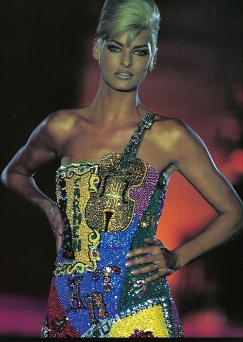 Linda Evangelista for Versace