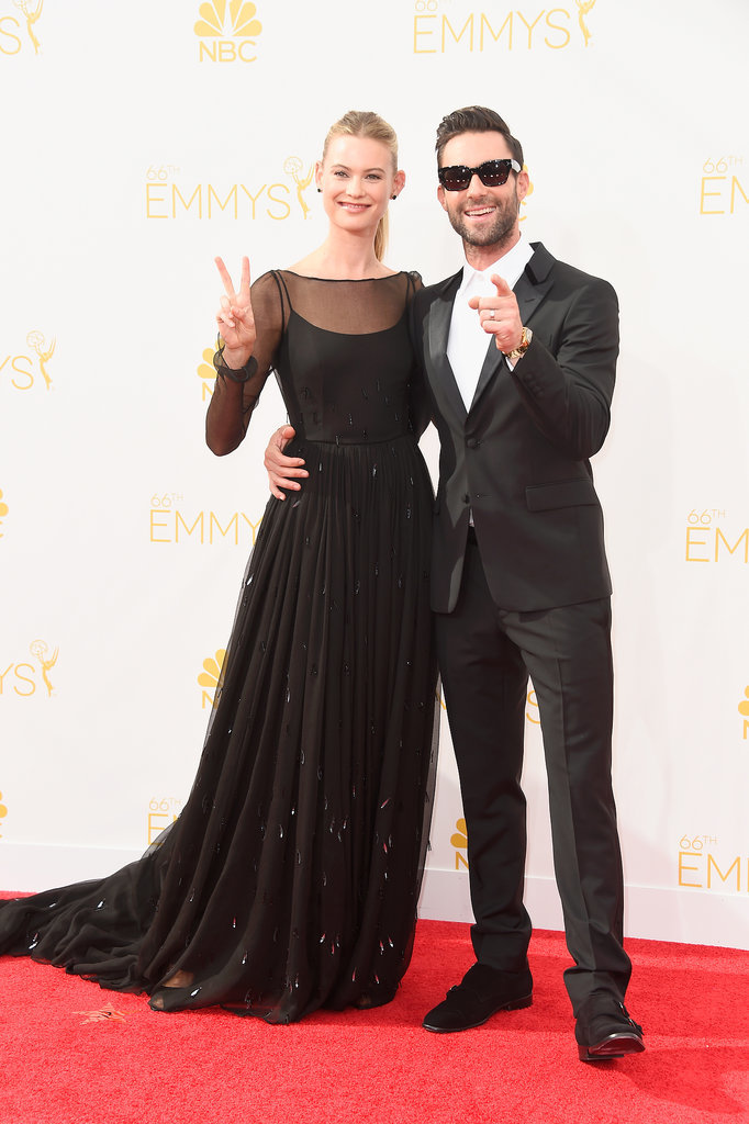  Behati Prinsloo and Adam Levine at the 2014 Emmy Awards 