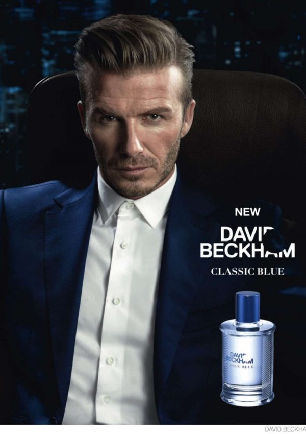 David Beckham Classic Blue Fragrance Ad Campaign