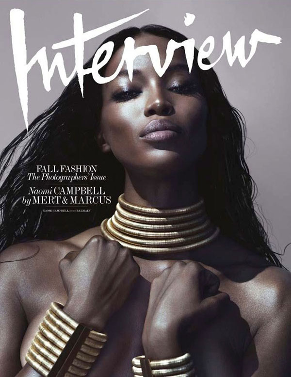Naomi Campbell For Interview Magazine September 2014