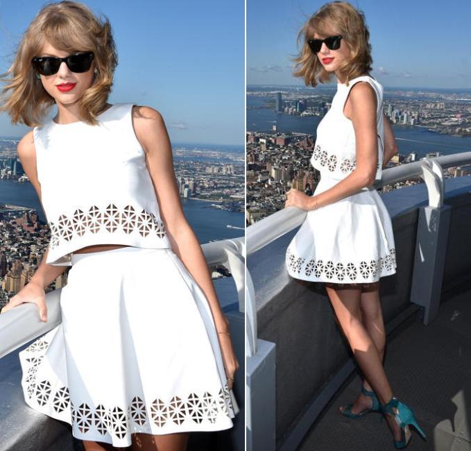 Taylor Swift In Monica Rose For Lovers Friends At The