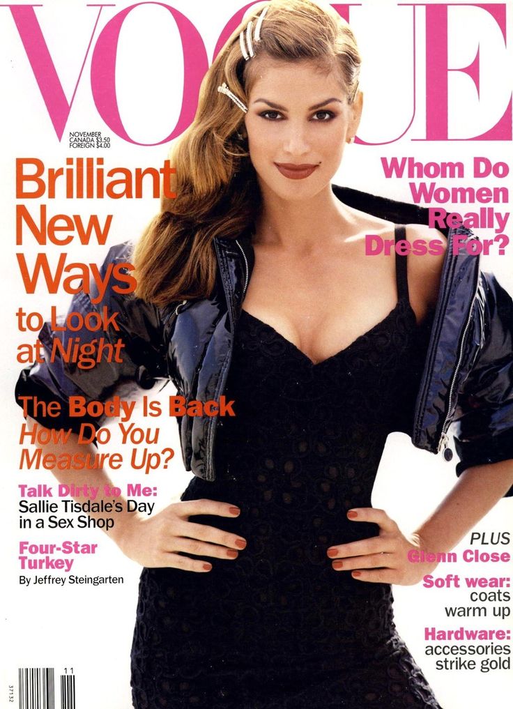 Vogue US November 1994 - Cindy Crawford