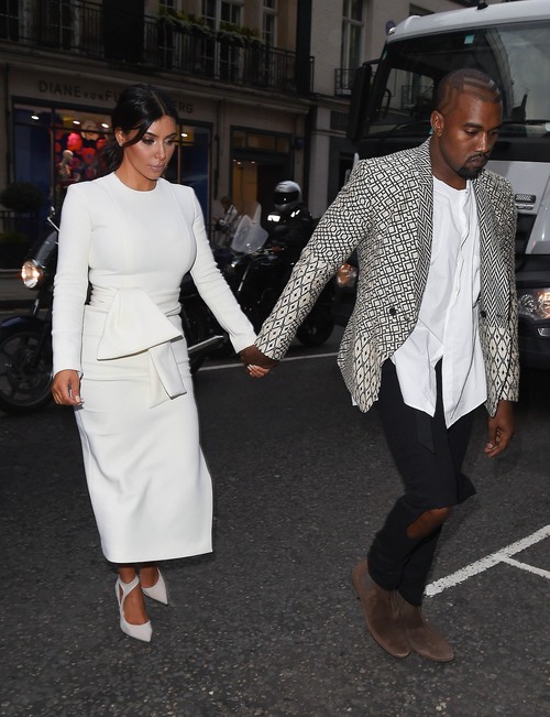 Kanye West wears  Haider Ackermann in London