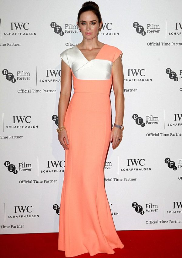 Emily Blunt in Roland Mouret at the IWC Gala Dinner