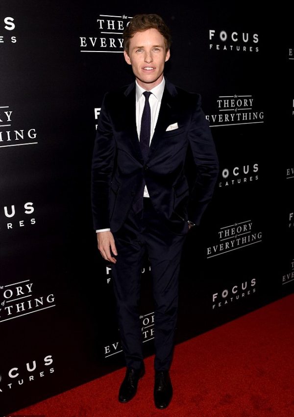 Eddie Redmayne   in Gucci -‘ The Theory of Everything’ New York Premiere
