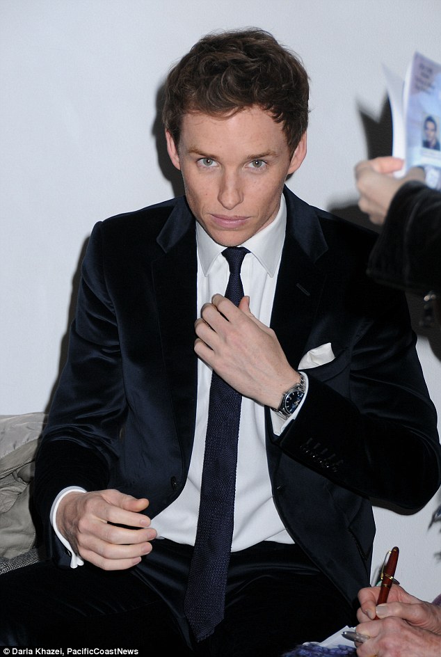 Eddie- Redmayne - in -Gucci -‘ The- Theory -of- Everything’ -New -York- premiere
