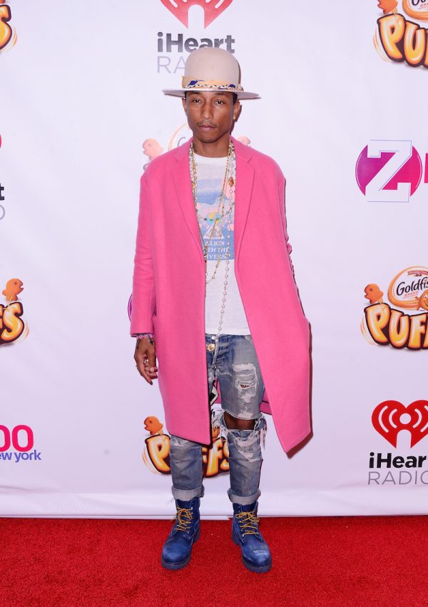 Pharrell Williams wears  Céline – Paris Street Style