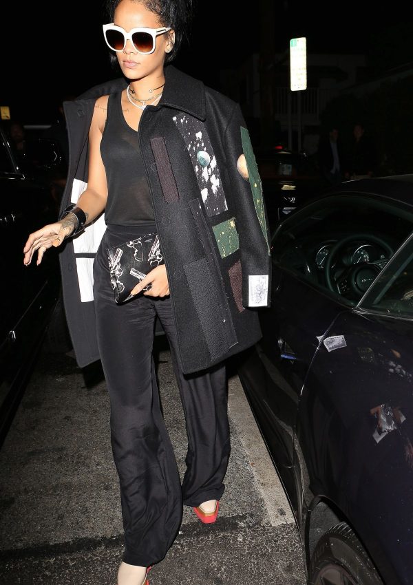 Rihanna spotted  at Giorgio Baldi in Santa Monica