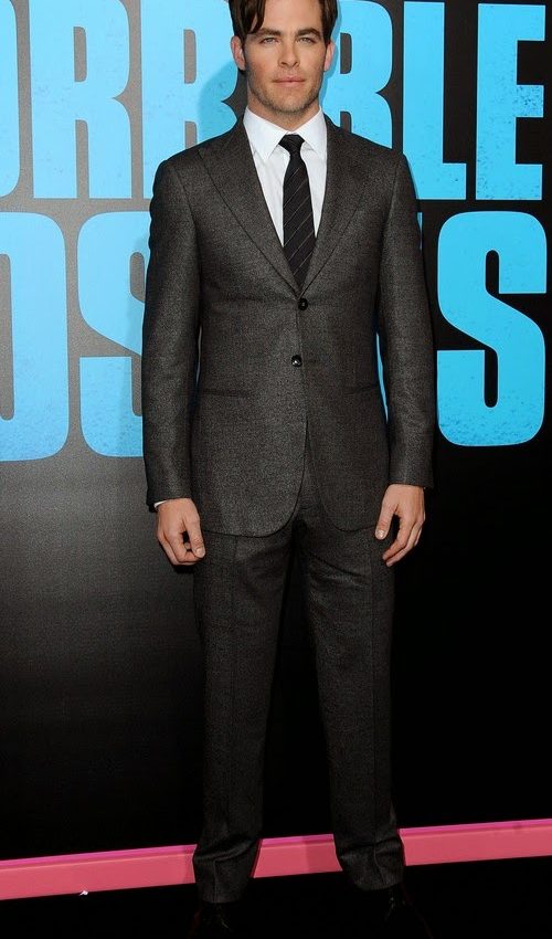 Chris Pine in Giorgio Armani  – ‘Horrible Bosses 2′ LA premiere