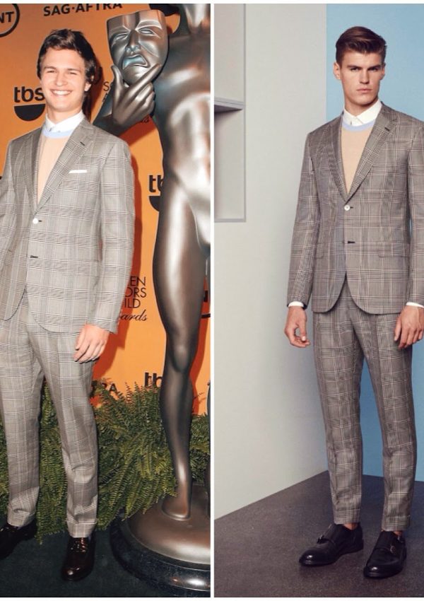 Ansel Elgort  wears  Brioni – 21st Annual SAG Nominations