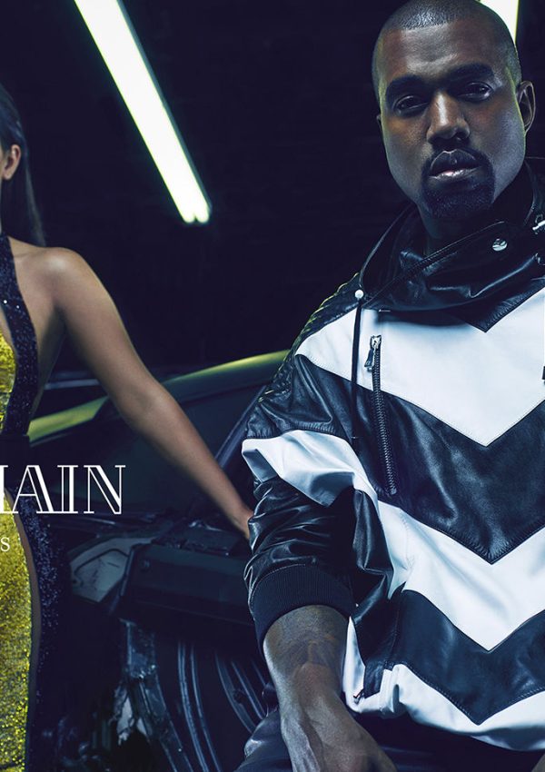 Kim Kardashian and Kanye  West featured   in Balmain Spring 2015 Ad Campaign