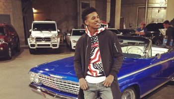Nick-Young-wears-Fear-of-God-LA-jacket-Supreme-Hoodie-Balmain-Jeans-and-Saint-Laurent-low-top-sneakers-shoes-640×640