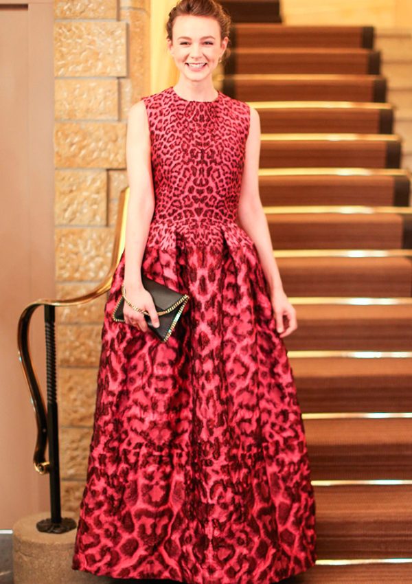 Carey Mulligan wears  Alexander McQueen – ASMALLWORLD’s 10th Anniversary Winter Weekend Gala Benefit