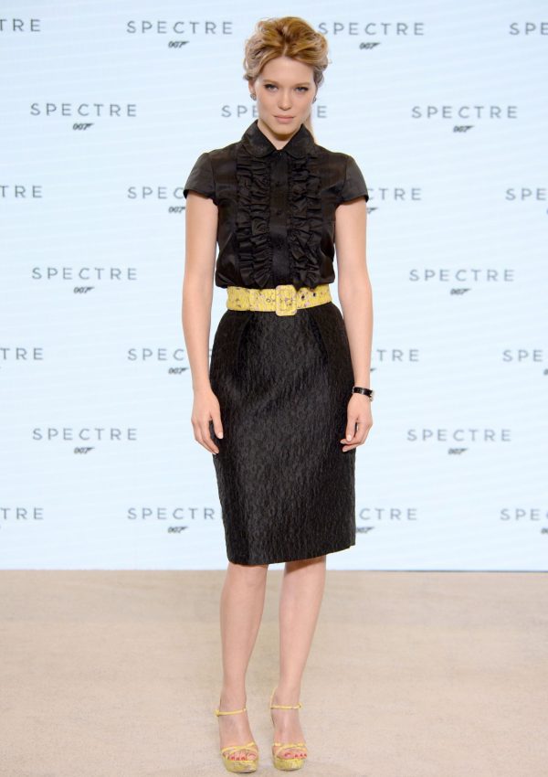 Lea Seydoux   wears   MIU MIU – Bond 24 London Photocall
