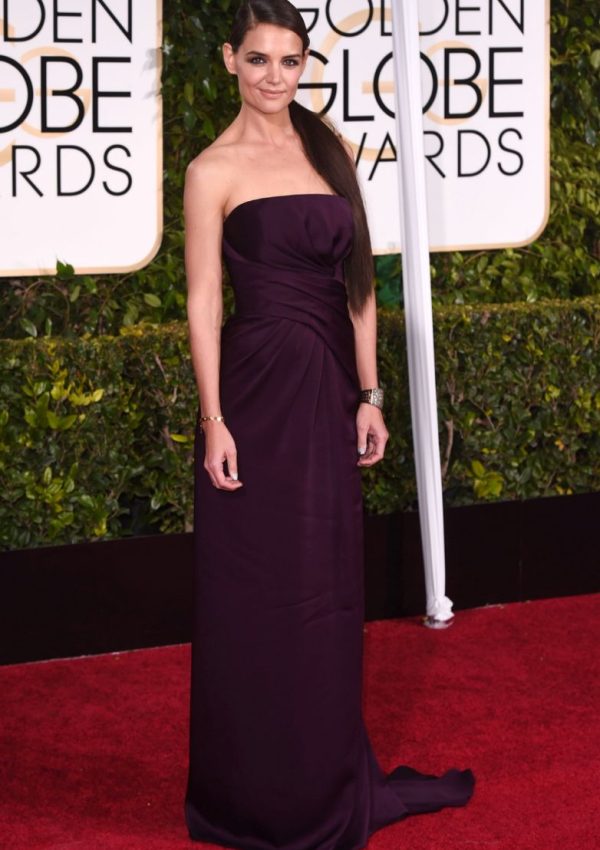 Katie Holmes in Marchesa  at the 72nd Annual Golden Globe Awards