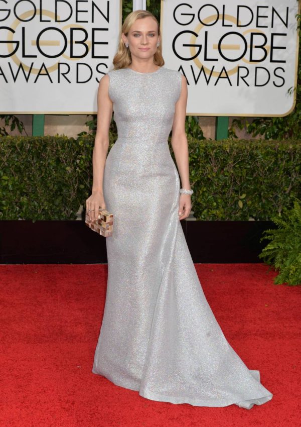 Diane Kruger in Emila Wickstead at the 72nd Annual Golden Globe Awards