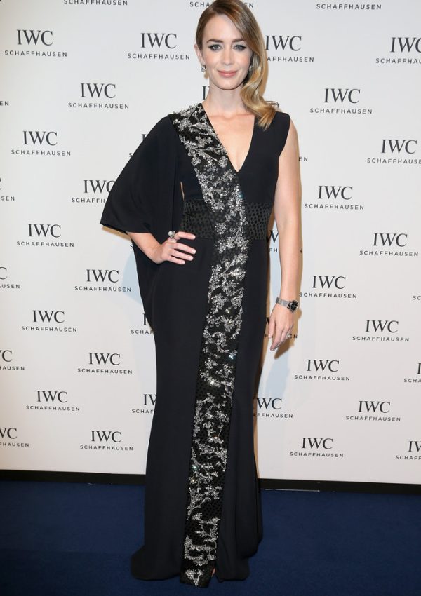 Emily Blunt wears  Alexander McQueen – IWC Gala Dinner