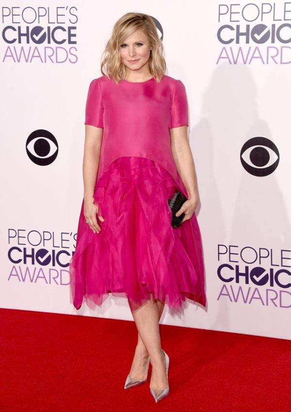 Kristen Bell wears Monique Lhuillier at the 41st Annual People’s Choice Awards