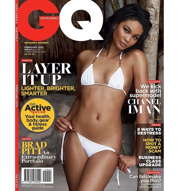 Chanel Iman  graces  GQ South Africa Cover