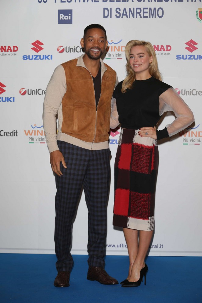  Margot -Robbie -In -Marni – Sanremo -2015- Photocall