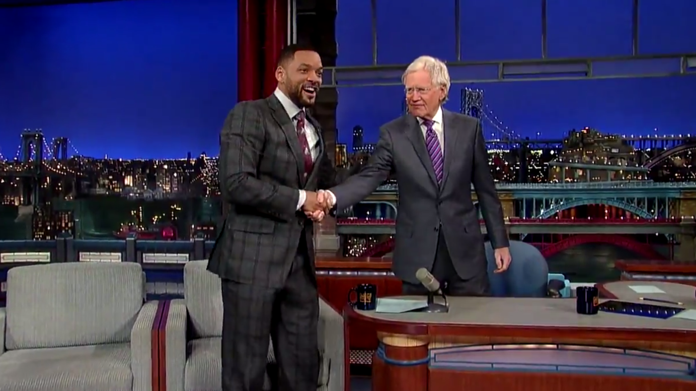 Will-Smith-in-plaid-suit-at-the-Late-Show-with-Lettterman