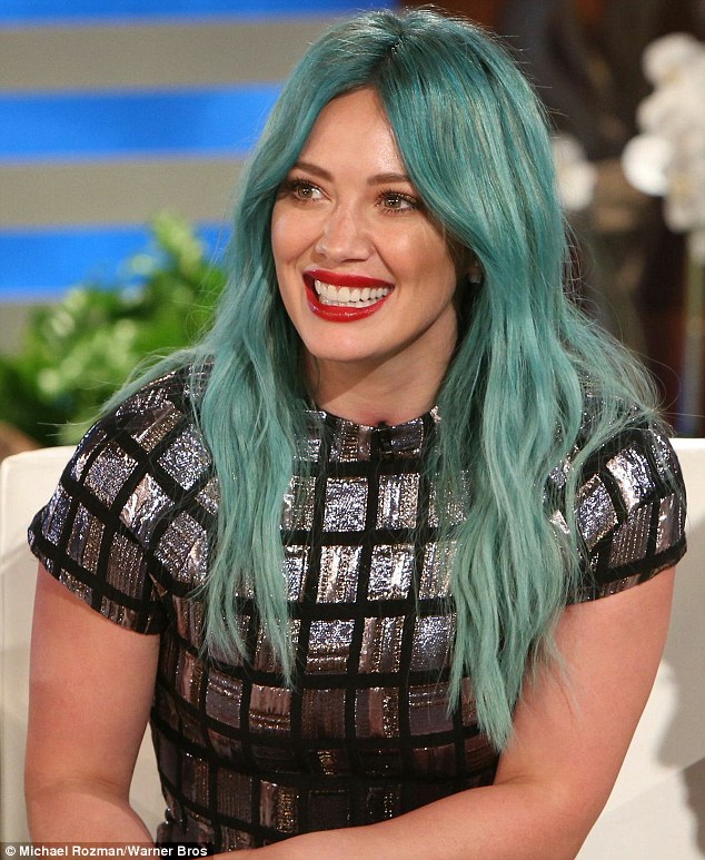  Hilary-Duff-In-Christian-Siriano-at-the-The-Ellen-DeGenres-Show