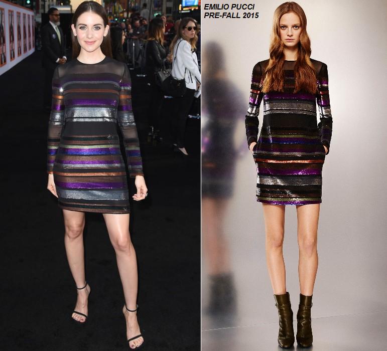 Alison Brie in Emilio Pucci at the ‘Get Hard’ Hollywood Premiere