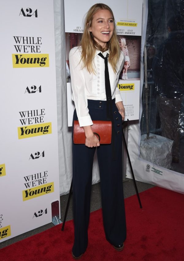 Dree Hemingway In Chloé at  ‘While We’re Young’ New York Premiere