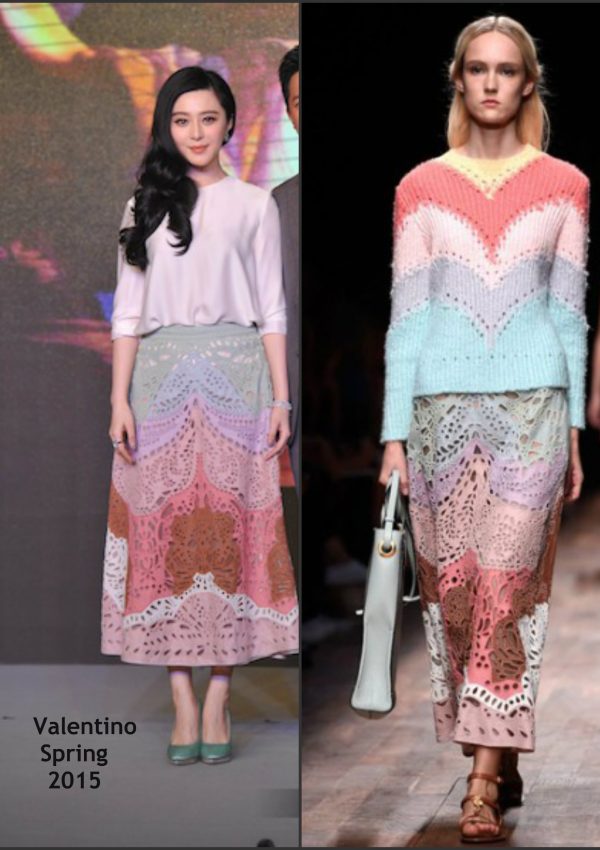 Fan Bingbing In Valentino  at ‘Ever Since We Love’ Press Conference