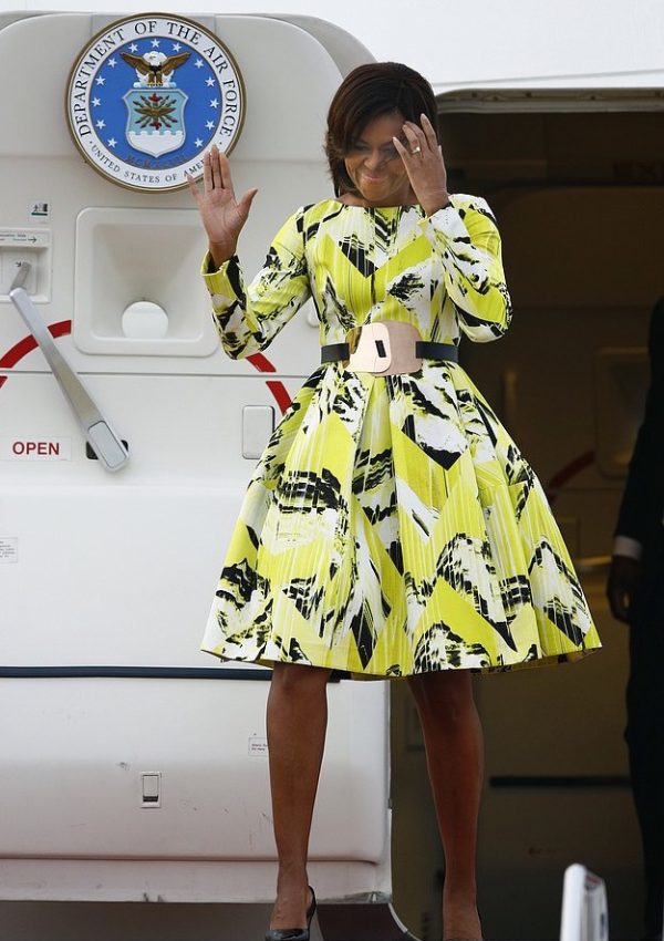 Michelle Obama in  Kenzo visiting  Japan
