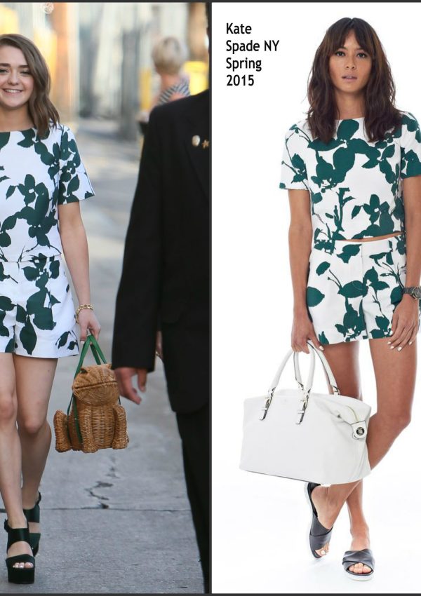 Maisie Williams In Kate Spade New York at Jimmy Kimmel Live
