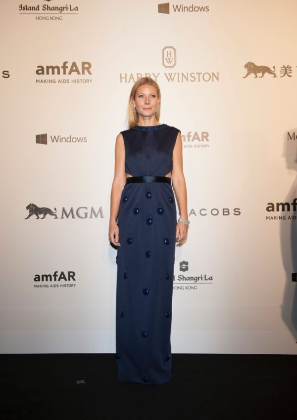 Gwyneth Paltrow in Marc Jacobs -2015 amfAR Hong Kong Gala