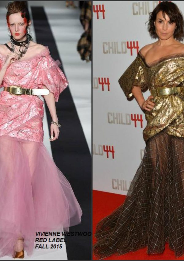 Noomi Rapace In Vivienne Westwood at  ‘Child 44’ London Premiere