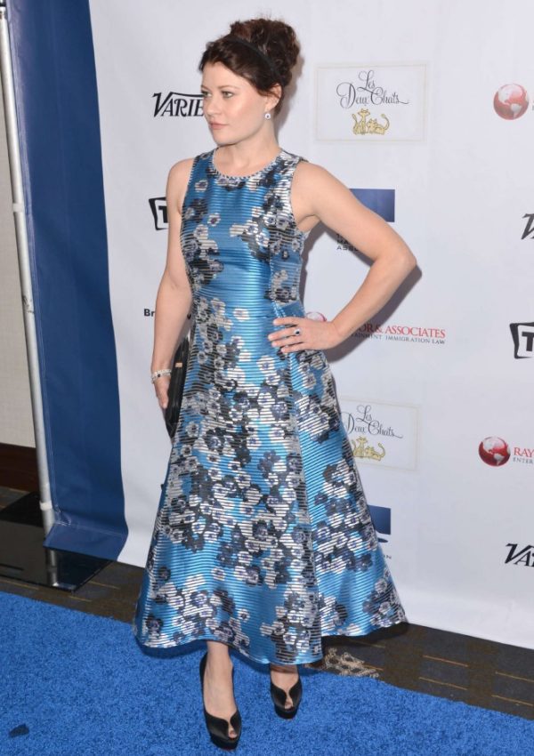 Emilie De Ravin in L.K. Bennett at the TMA 2015 Heller Awards