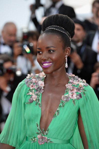 Lupita -Nyong'o -in -Gucci- at -the- "Standing -Tall- 68th- Cannes- Film- Festival -Premiere - Opening -Ceremony-