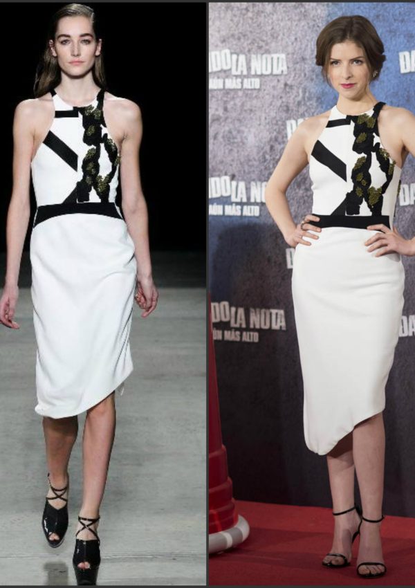 Anna Kendrick in Narciso Rodriguez at  the "Pitch Perfect 2" Photocall