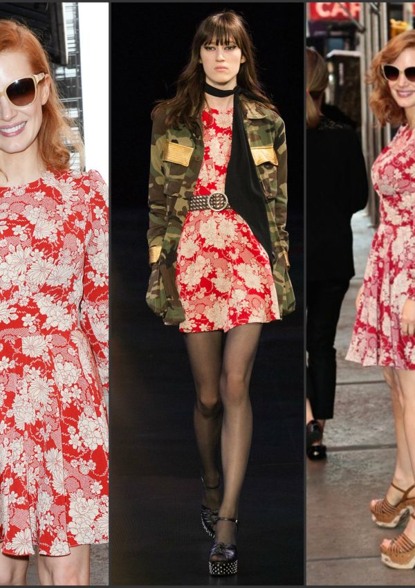 Jessica Chastain In Saint Laurent – Out In New York