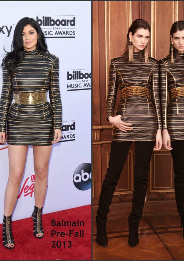 Kylie Jenner In Balmain at  2015 Billboard Music Awards