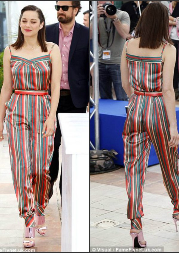 Marion Cotillard in Ulyana Sergeenko Couture at the "Macbeth" 68th Cannes Film Festival Photocall
